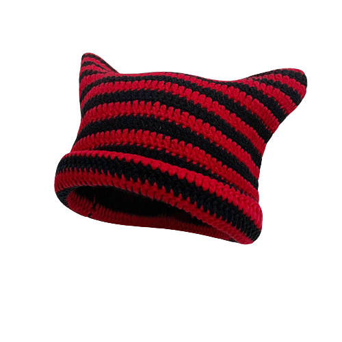 Black/Red Pointy Hat